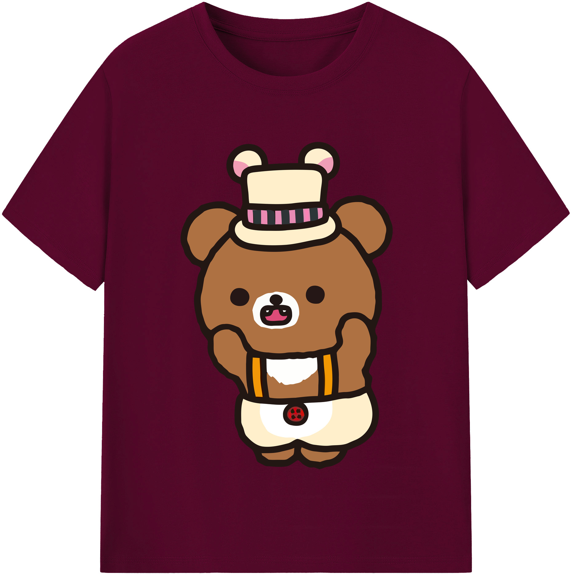 （画像用） リラックマ リラックマ キイロイトリ Rilakkuma Korilakkuma Kiiroitori レディースカジュアルプリントTシャツ（綿100％）